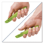 Full-Size Safety Cutter, ABS Handle, Green, 12/Pack