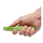 Full-Size Safety Cutter, ABS Handle, Green, 12/Pack