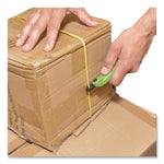 Ceramic Safety Cutter with Fold-Out Film Cutter, Plastic Handle, Green