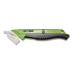 Dual-Sided Ceramic Box Opener, ABS Plastic Handle, Green