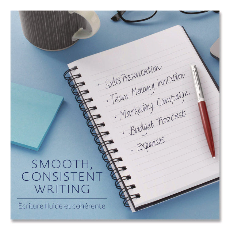 Refill For Waterman Ballpoint Pens, Medium Conical Tip, Black Ink