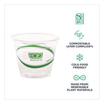 GreenStripe Renewable and Compostable Cold Cups, 9 oz, Plastic, Clear, 50/Pack, 20 Packs/Carton