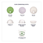 GreenStripe Renewable and Compostable Cold Cups, 9 oz, Plastic, Clear, 50/Pack, 20 Packs/Carton