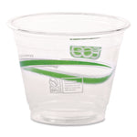 GreenStripe Renewable and Compostable Cold Cups, 9 oz, Plastic, Clear, 50/Pack, 20 Packs/Carton