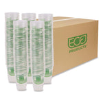GreenStripe Renewable and Compostable Cold Cups, 9 oz, Plastic, Clear, 50/Pack, 20 Packs/Carton