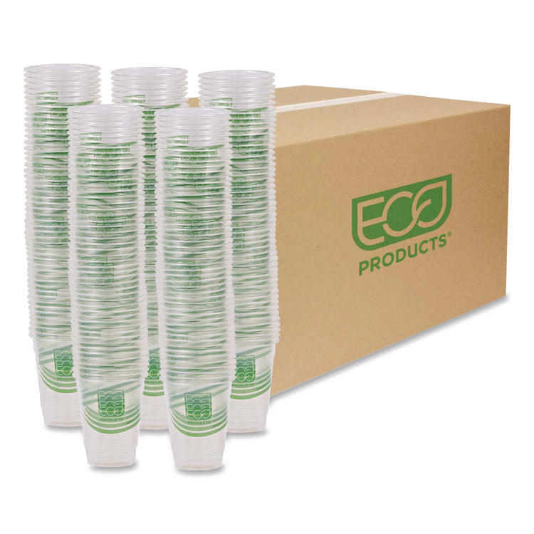 GreenStripe Renewable and Compostable Cold Cups, 9 oz, Plastic, Clear, 50/Pack, 20 Packs/Carton