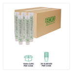 GreenStripe PLA Cold Cups, 10 oz, Plastic, Clear, 1,000/Carton