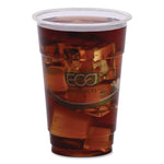 GreenStripe PLA Cold Cups, 10 oz, Plastic, Clear, 1,000/Carton