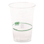 GreenStripe Renewable and Compostable Cold Cups Convenience Pack, 16 oz, Plastic, Clear, 50/Pack