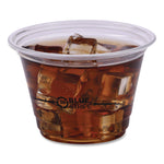 BlueStripe 25% Recycled Content Cold Cups, 9 oz, Plastic, Clear/Blue, 50/Pack, 20 Packs/Carton