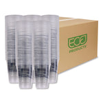 BlueStripe 25% Recycled Content Cold Cups, 16 oz, Plastic, Clear/Blue, 50/Pack, 20 Packs/Carton
