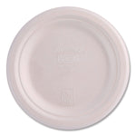 Vanguard Renewable And Compostable Sugarcane Plates, 7" Dia, White, 1,000/carton