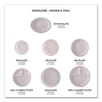 Vanguard Renewable And Compostable Sugarcane Plates, 7" Dia, White, 1,000/carton