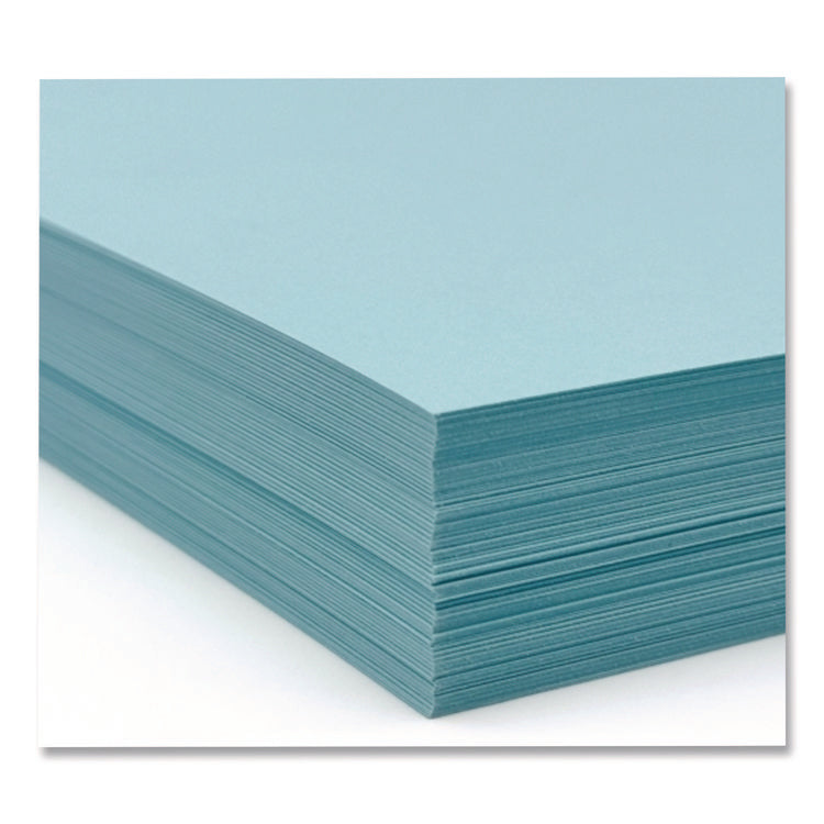 Colors 30% Recycled Colored Paper, 20 lb Bond Weight, 8.5 x 14, Blue, 500/Ream