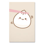 Smoko Lil B Dumpling Layflat Notebook, 1-Subject, Medium/College Rule, Tan/White/Pink Cover, (72) 8 x 5 Sheets