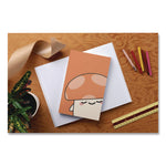 Smoko Kai Mushroom Layflat Notebook, 1-Subject, Medium/College Rule, Orange/White Cover, (72) 8 x 5 Sheets