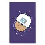 Smoko Astro Tayto Layflat Notebook, 1-Subject, Medium/College Rule, Blue/White/Tan Cover, (72) 8 x 5 Sheets