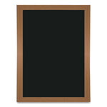 Chalkboard Sign, Black Surface, Brown Frame, 12 x 16