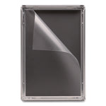 Poster Holder, Aluminum, 11 x 17, Silver