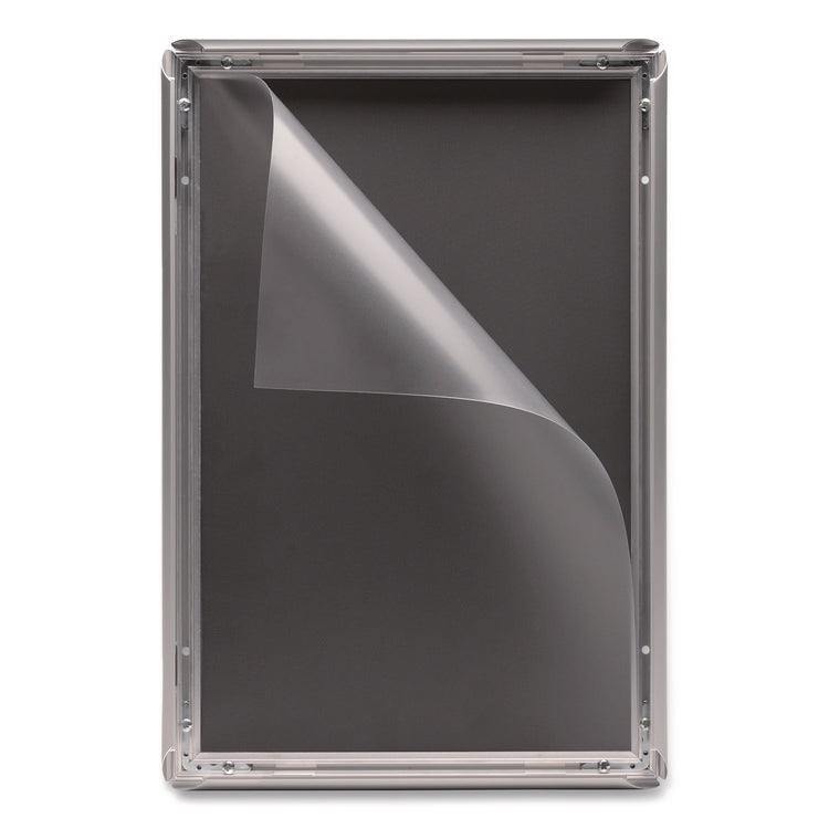 Poster Holder, Aluminum, 11 x 17, Silver