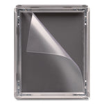 Poster Holder, Aluminum, 8.5 x 11, Silver