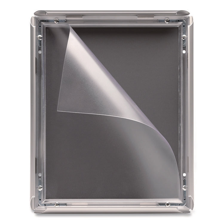 Poster Holder, Aluminum, 8.5 x 11, Silver