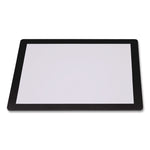 Menu Holder For 8.5 x 11 Menus, Landscape Orientation, 12.6 x 10.2 Holder, Clear/Black