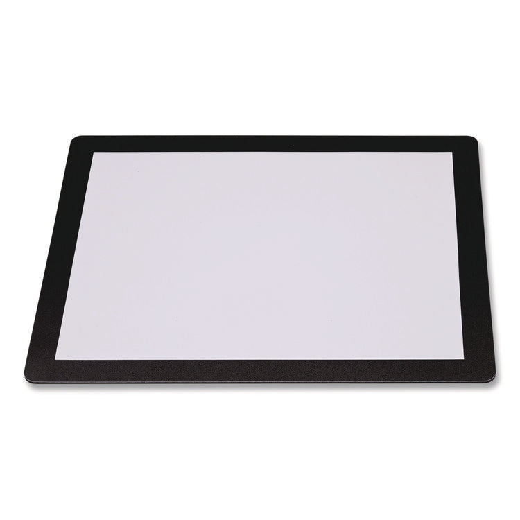 Menu Holder For 8.5 x 11 Menus, Landscape Orientation, 12.6 x 10.2 Holder, Clear/Black