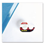 Transparent Tape in Handheld Dispenser, 1" Core, 0.75" x 25 ft, Transparent, 3/Pack