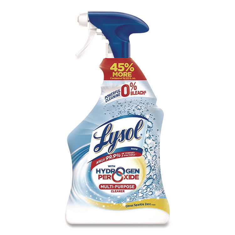 Multi-Purpose Cleaner with Hydrogen Peroxide, Citrus Sparkle Zest Scent, 32 oz Trigger Spray Bottle