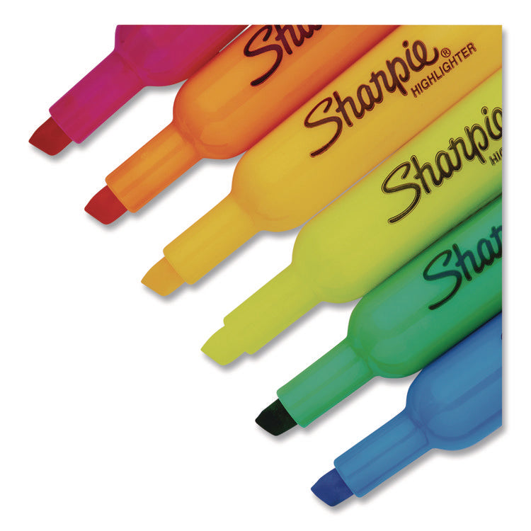 Smear Guard Tank Highlighters, Assorted Ink, Chisel Tip, Assorted Barrel, 20/Pack
