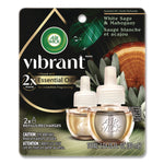 Scented Oil Refill, White Sage and Mahogany, 0.67 oz, 2/Pack