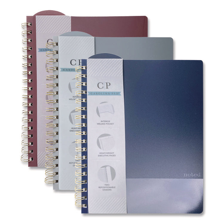 Noted Neutrals Ideal Notebook, Management Format with Narrow Ruling, Randomly Assorted Cover Colors, (100) 9.5 x 7.35 Sheets