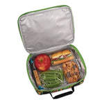 Minecraft Soft Lunch Box, 9.5" x 3.75" x 7.5", Green/Orange/Gray