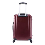 Pilot Hard Side Carry-On Suitcase, Four-Wheeled Spinner, 14.37 x 8.86 x 21.46, Wine