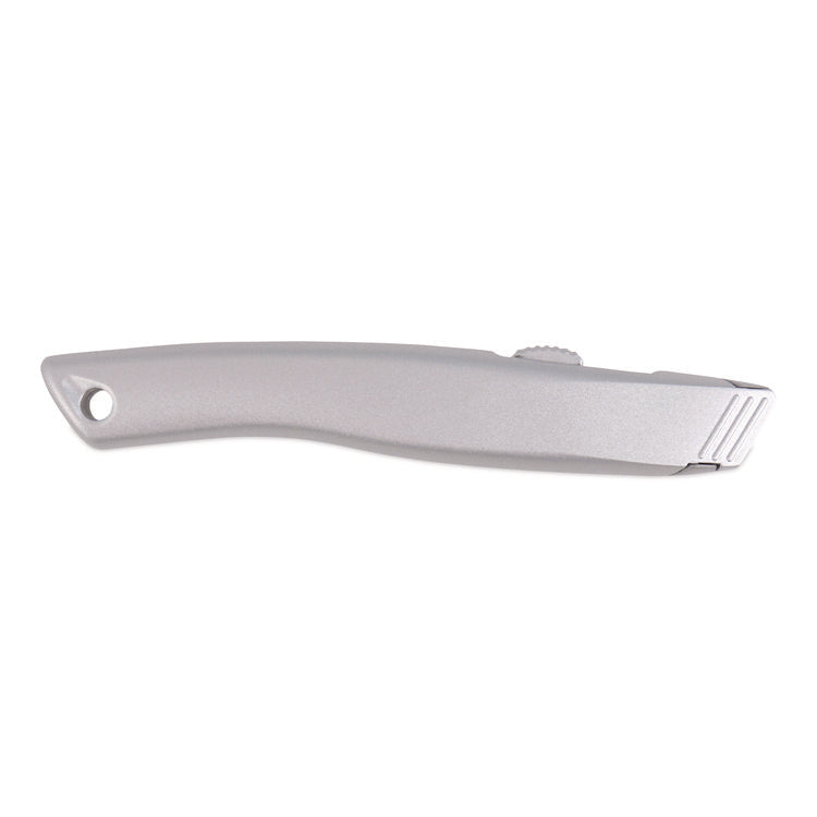 Aluminum Safety Cutter with Ceramic Blade, Aluminum Handle, Silver