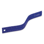 Lockermate Flexi Ruler, Standard/Metric, 12" Long, Blue