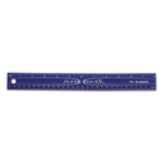 Lockermate Flexi Ruler, Standard/Metric, 12" Long, Blue