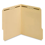 Manila Fastener Folders, 0.75" Expansion, 2 Fasteners, Letter Size, Manila Exterior, 50/Box