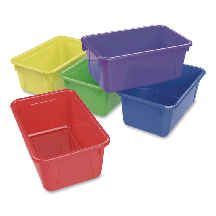 Cubby Bins, 7.8 x 12.2 x 5.1, Assorted Colors, 5/Carton