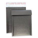 Self-Sealing Bubble Mailer, 6 x 9, Black, 12/Pack