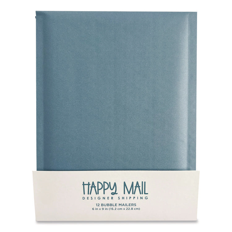 Self-Sealing Bubble Mailer, 6 x 9, Blue, 12/Pack