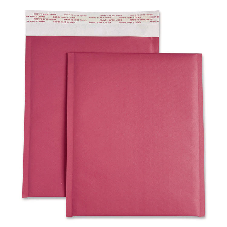 Self-Sealing Bubble Mailer, 8.5 x 11, Pink, 12/Pack