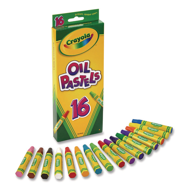 Oil Pastels,16 Assorted Colors, 16/pack