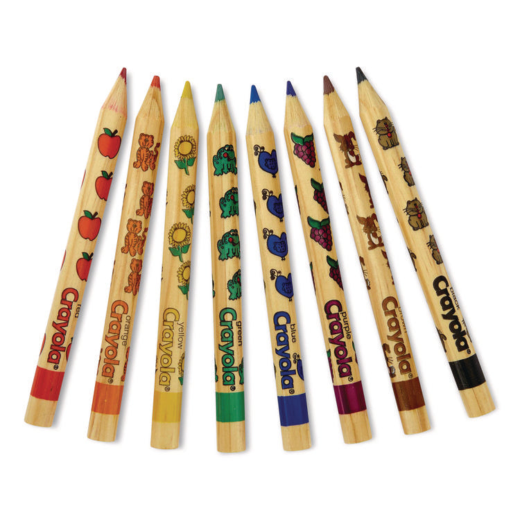 Write Start Colored Pencils, 5.33 mm, Assorted Lead and Barrel Colors, 8/Box