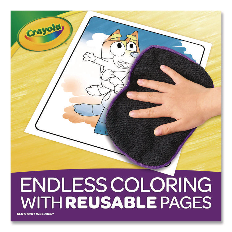 Bluey Color and Erase Reusable Activity Pad, (16) Coloring Pages, (3) Bluey Collection Markers