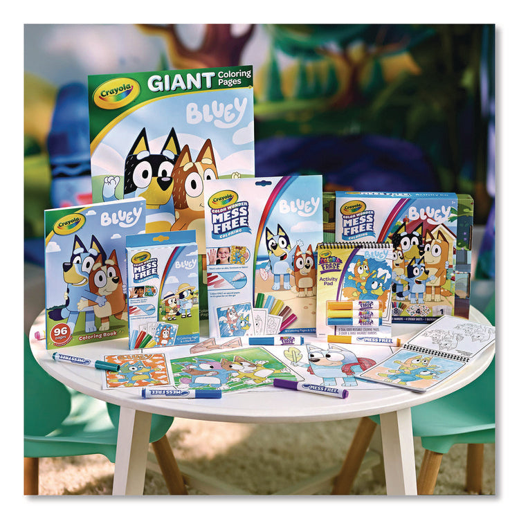 Bluey Color and Erase Reusable Activity Pad, (16) Coloring Pages, (3) Bluey Collection Markers