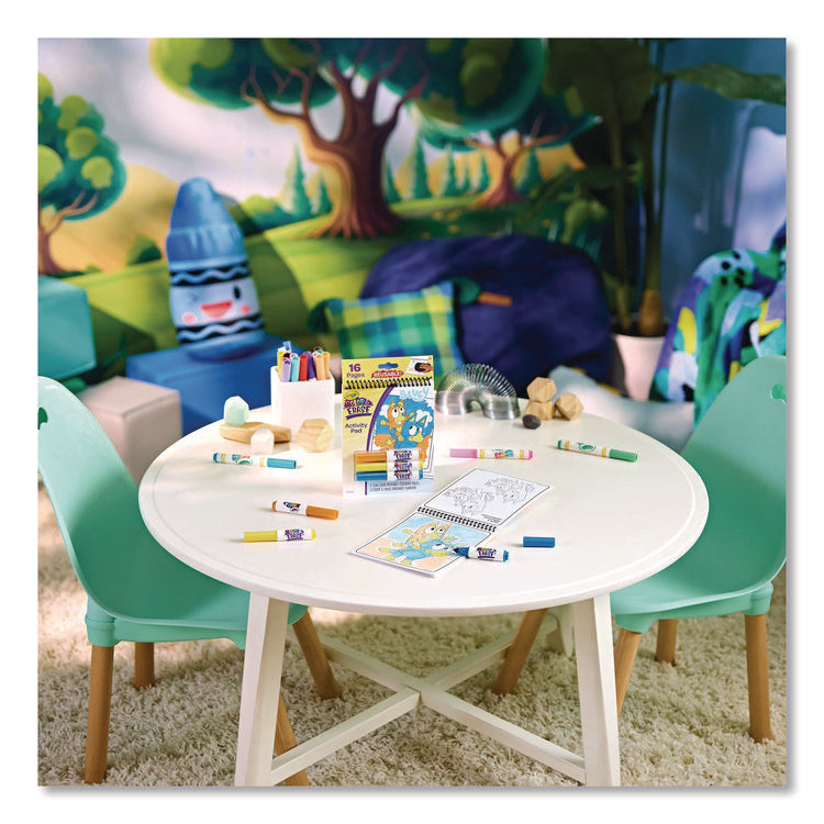 Bluey Color and Erase Reusable Activity Pad, (16) Coloring Pages, (3) Bluey Collection Markers