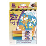 Bluey Color and Erase Reusable Activity Pad, (16) Coloring Pages, (3) Bluey Collection Markers