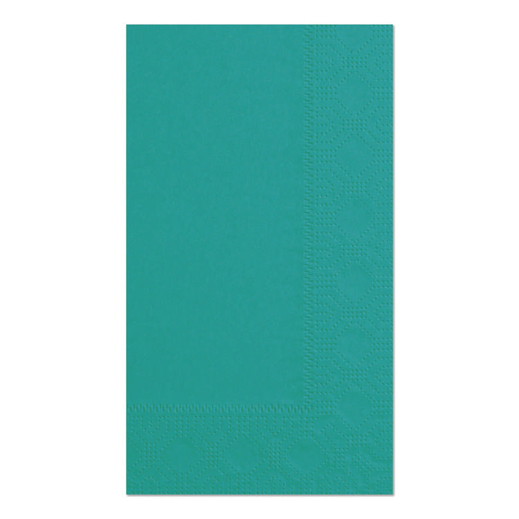 Dinner Napkins, 2-Ply, 15 x 17, Teal, 1,000/Carton